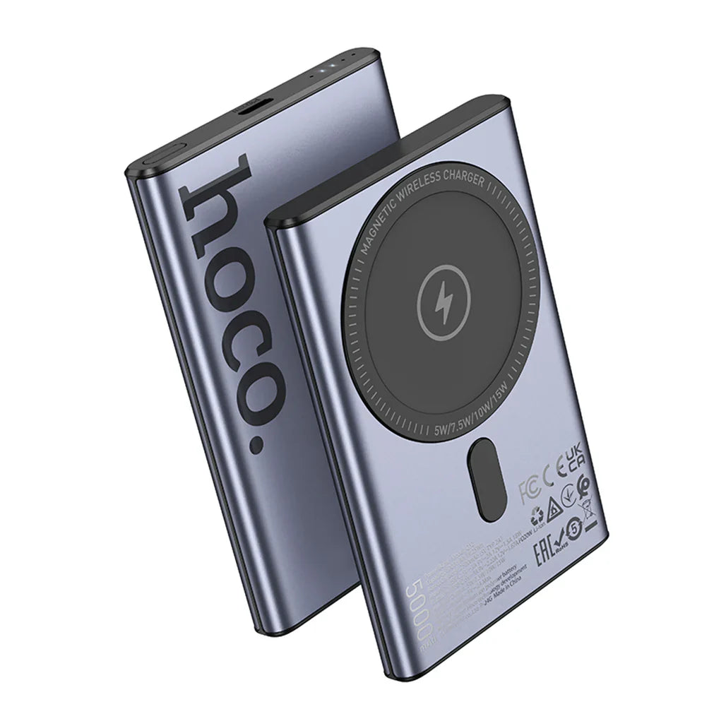 HOCO Q32 Magnetic Power Bank 5000mAh - 20W Fast Charging PD Type-C - Metal Grey HOCO Q32 Magnetic Power Bank 5000mAh - 20W Fast Charging PD Type-C - Metal Grey